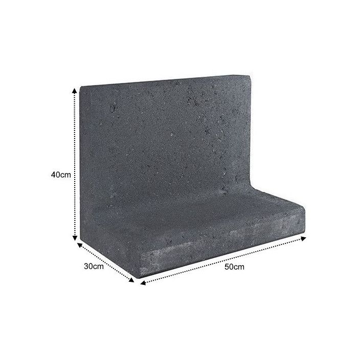 L-Element 50x30x40cm zwart