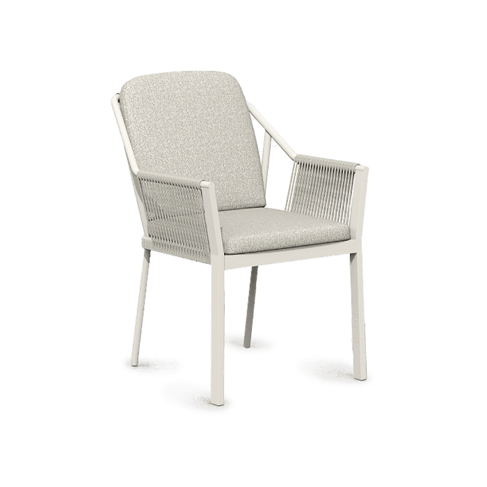 Liv Dining Chair Stackable Creme White 58x61x81cm