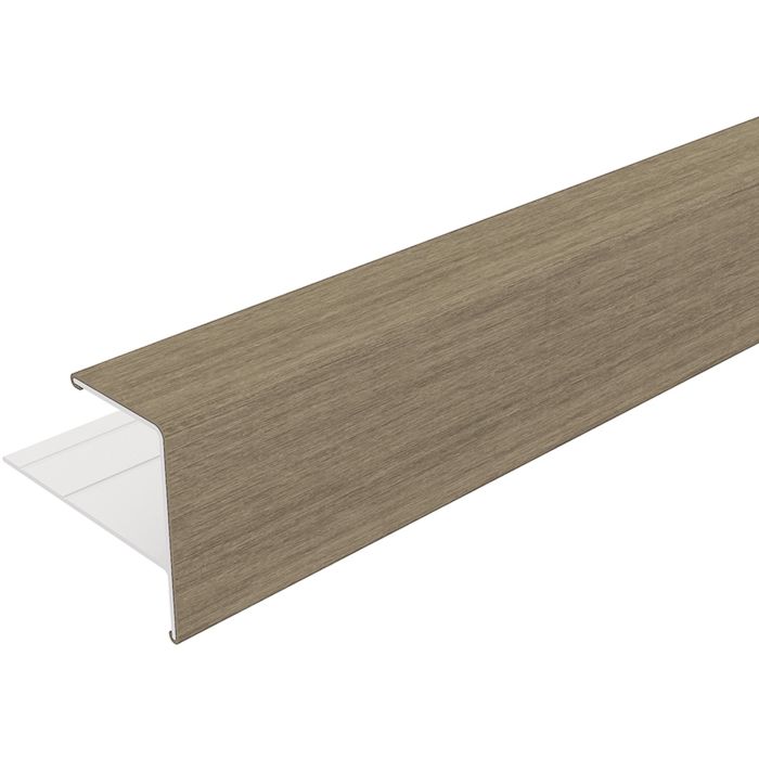 NewTechWood aluminium co-extrusie eindprofiel rhombus t.b.v. wand bekleding, 5x5x300cm, Antique