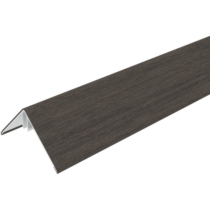 NewTechWood aluminium co-extrusie hoekprofiel rhombus t.b.v. wand bekleding, 6x6x300cm, Silver Gray