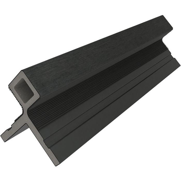 NewTechWood composiet co-extrusie hoekprofiel castellation t.b.v. wand bekleding, 7x8x300cm, Zwart