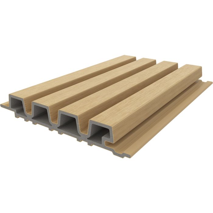 NewTechWood composiet co-extrusie wand bekleding rhombus profiel, 3,3x21,5x390 cm, Red Cedar