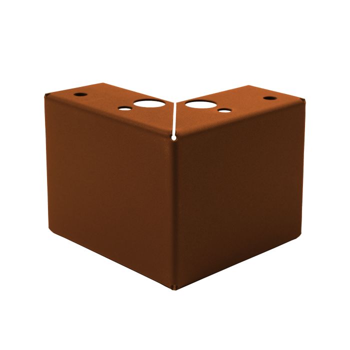 Potenset 9,5cm hoog Corten TBV GL Bloembakken (Incl bevestigingsmateriaal)