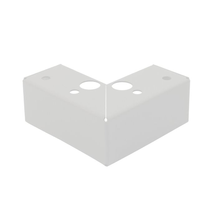 Potenset 5cm hoog Wit TBV GL Bloembakken (Incl bevestigingsmateriaal)