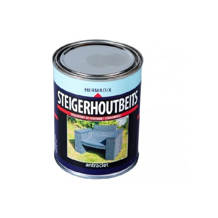 Steigerhoutbeits 750 ml antraciet