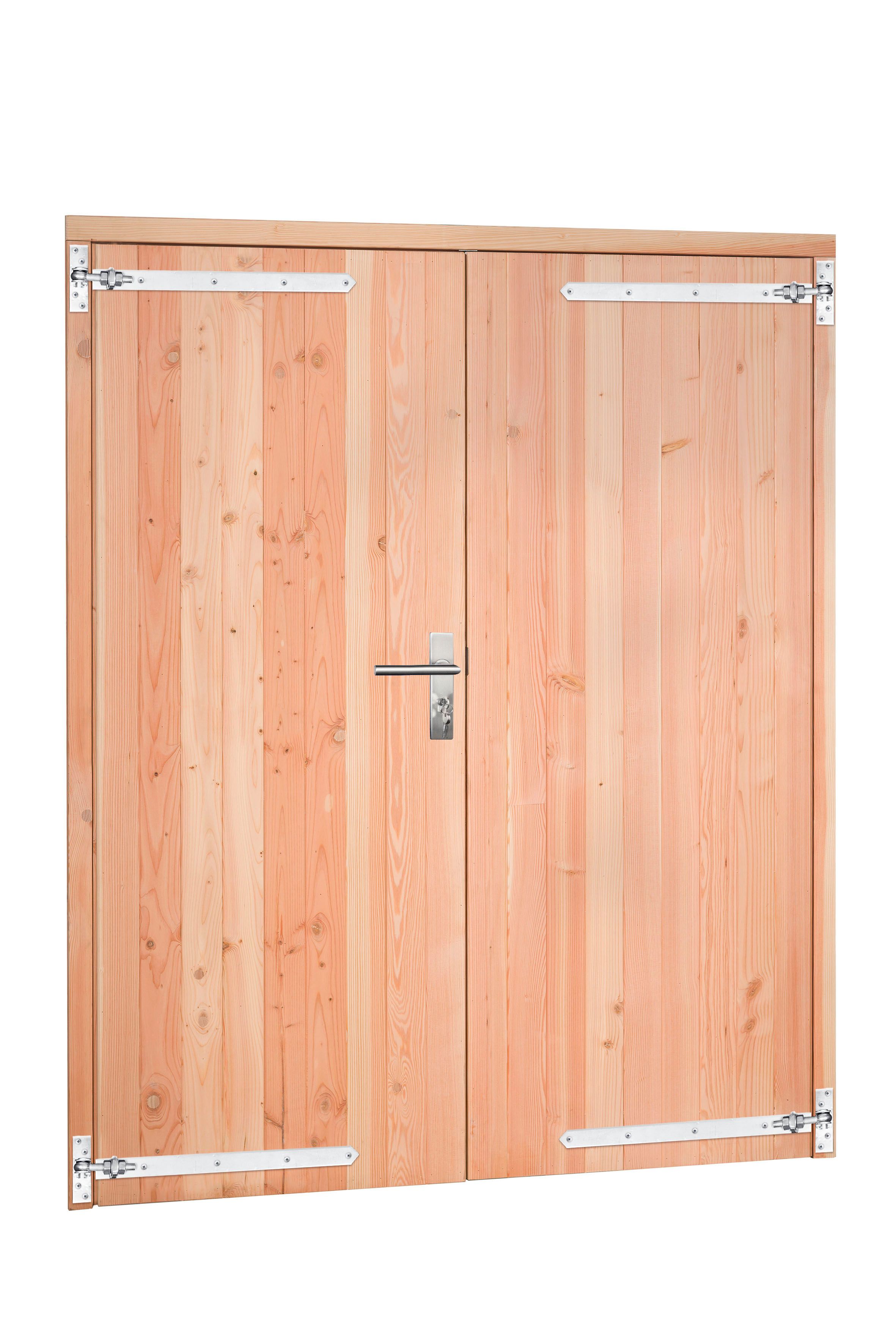 Douglas dubbele dichte deur inclusief kozijn 168x201cm, onbehandeld (1023884)