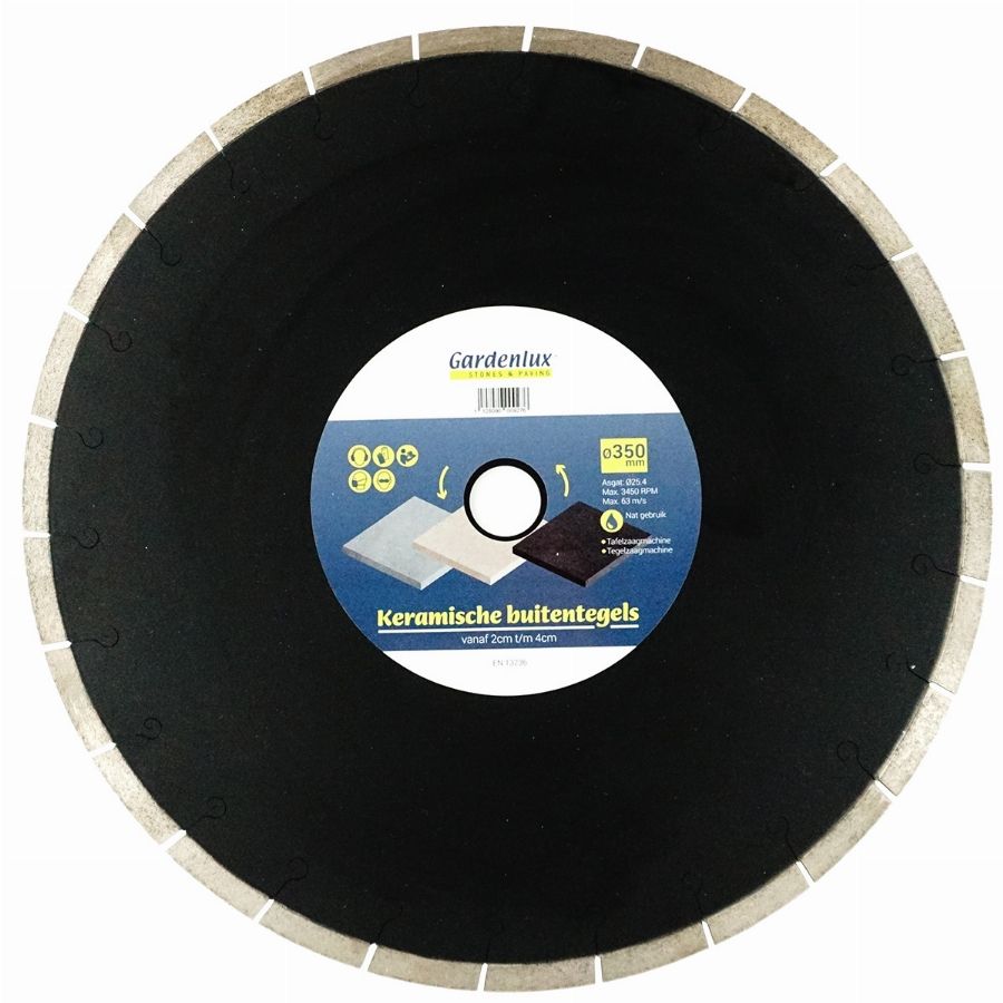 Zaagblad EXCELLENT keramiek Ø350, asgat 25,4