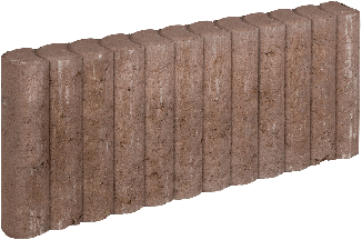 Mini Palissadeband 6x25x50cm bruin