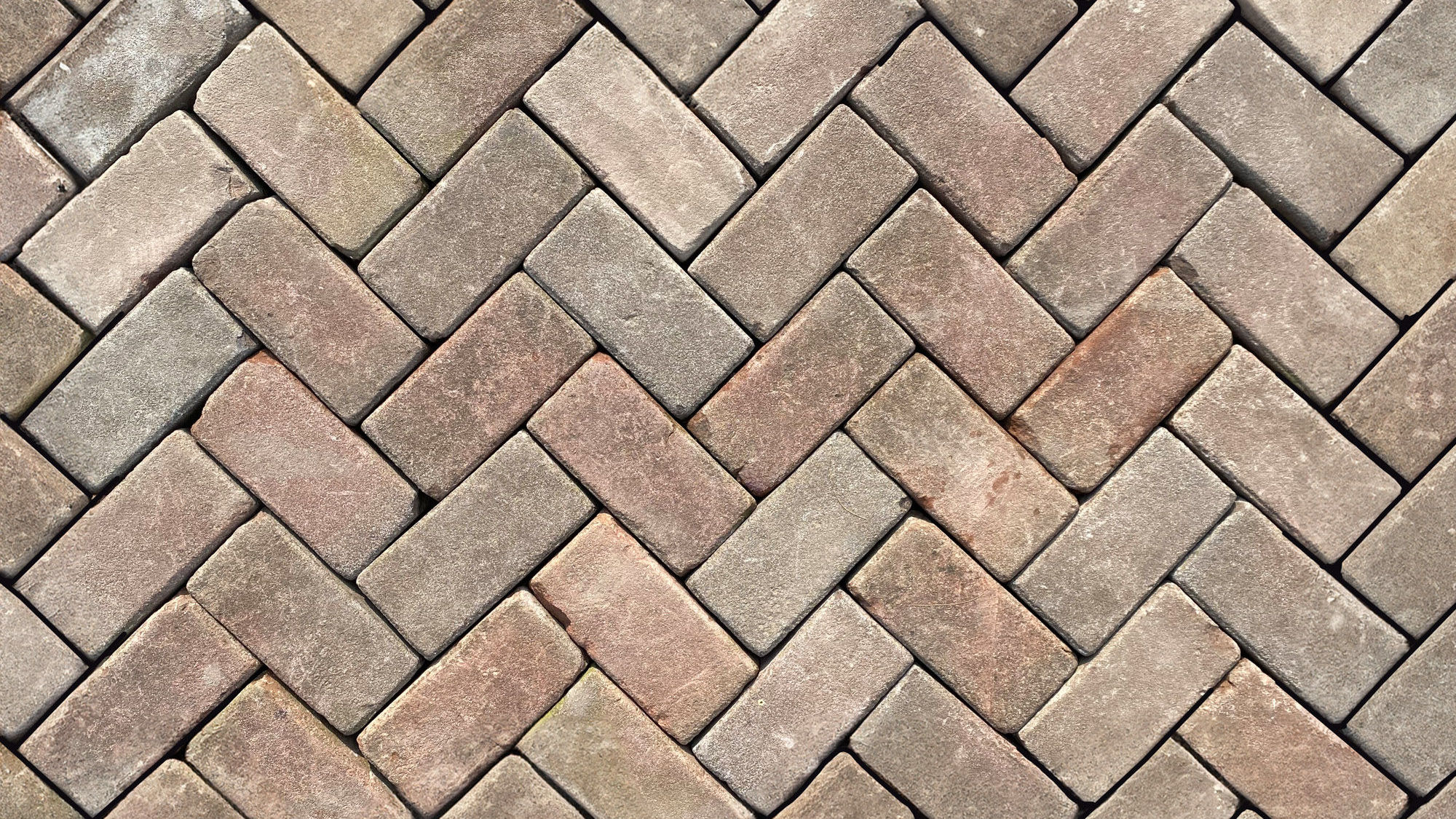 Gebakken keiformaat jong gebruikt Rood/Paars (los gestort)