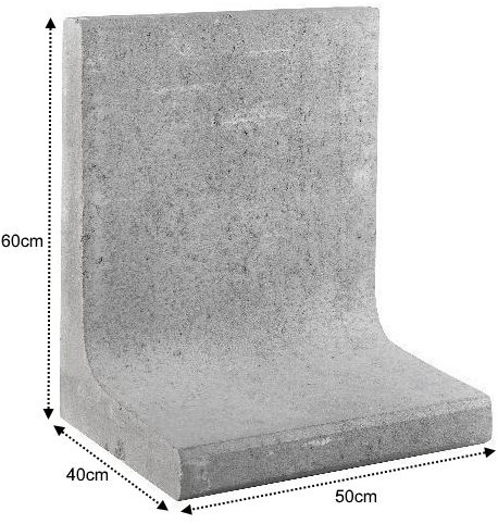 L-Element 50x40x60cm Grijs