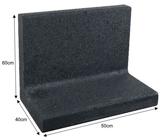 L-Element 50x40x60cm Zwart