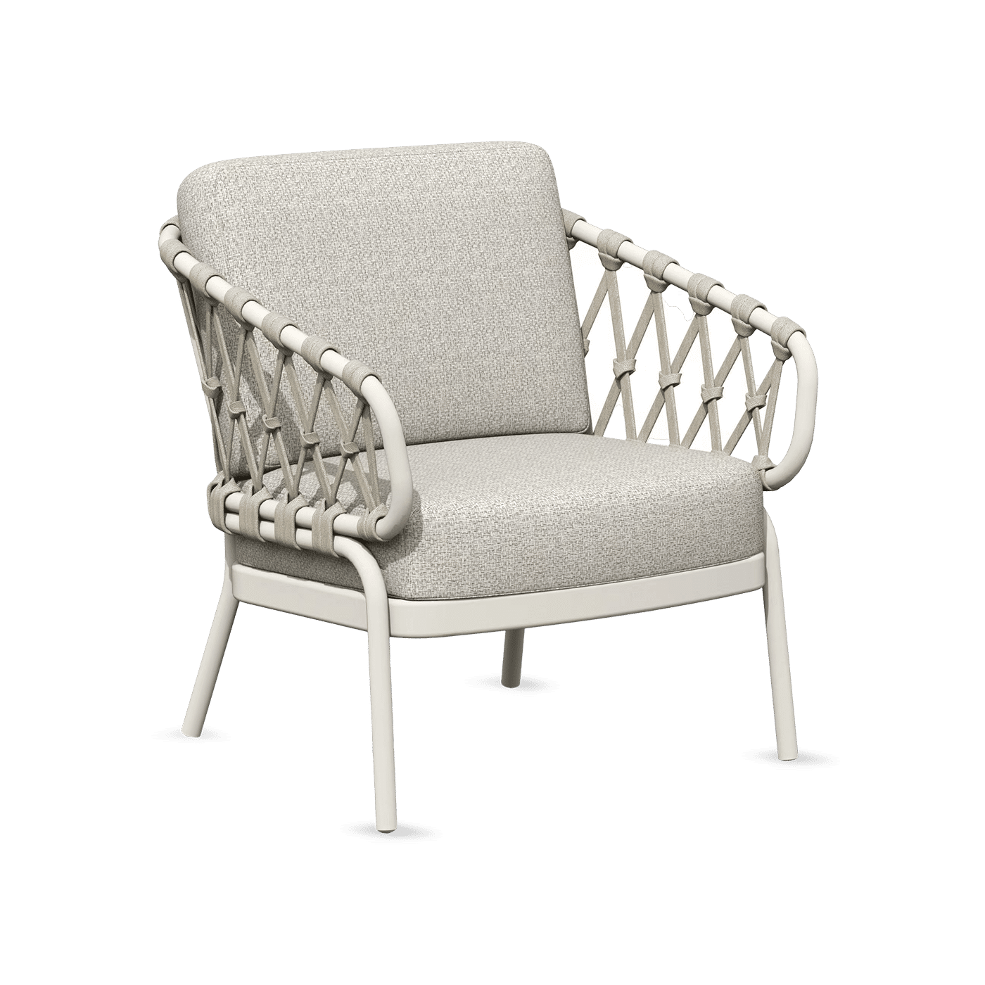 Natal Low Dining Chair Creme White 70x70x83cm