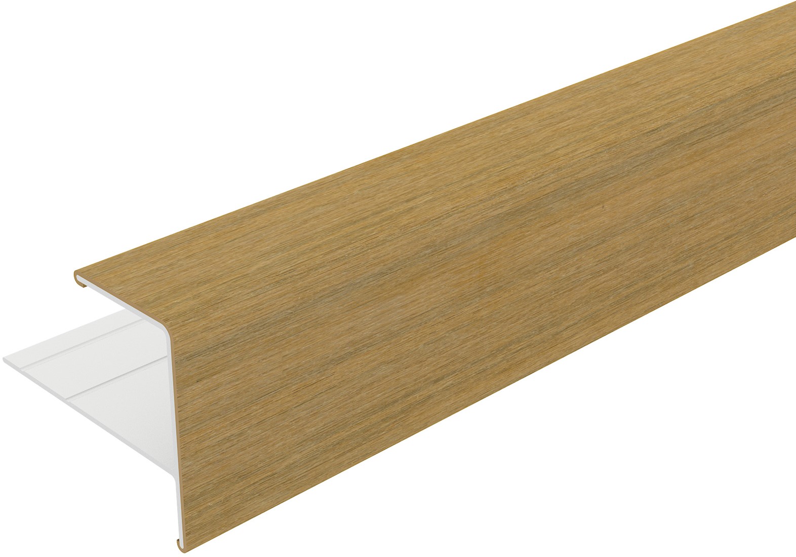 NewTechWood aluminium co-extrusie eindprofiel rhombus t.b.v. wand bekleding 5x5x300cm Red Cedar
