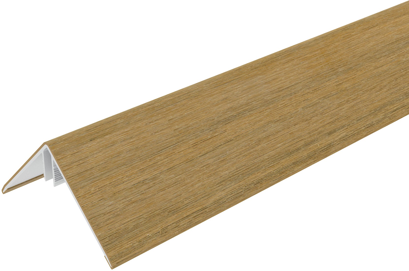 NewTechWood aluminium co-extrusie hoekprofiel rhombus t.b.v. wand bekleding 6x6x300cm Red Cedar