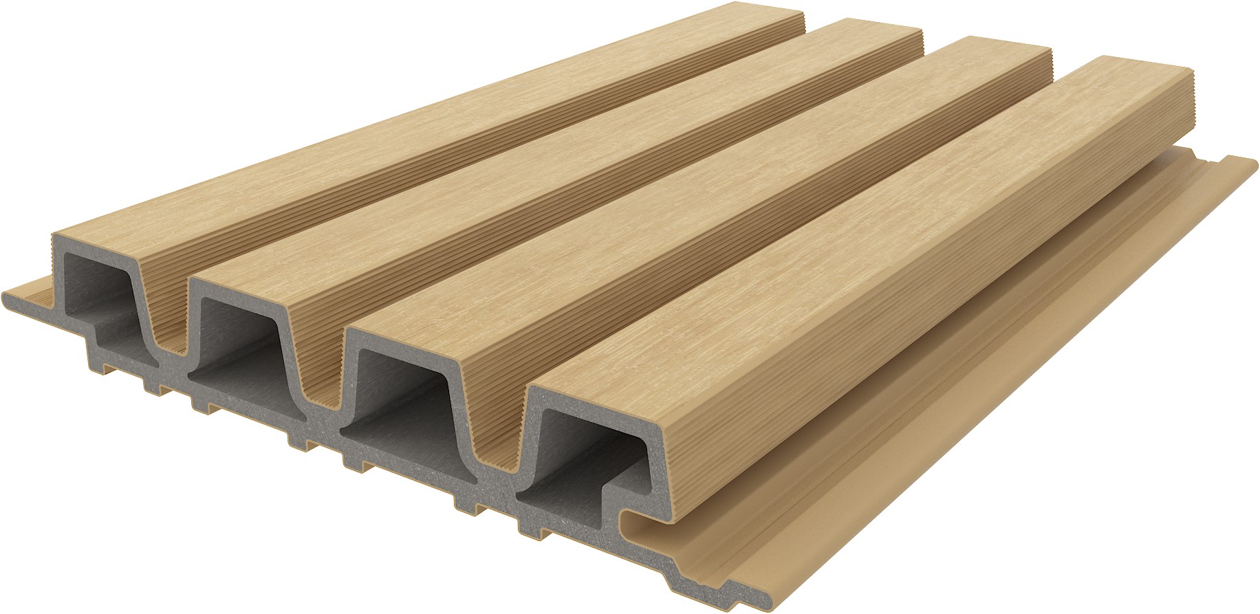 NewTechWood composiet co-extrusie wand bekleding rhombus profiel 3,3x21,5x390cm Red Cedar