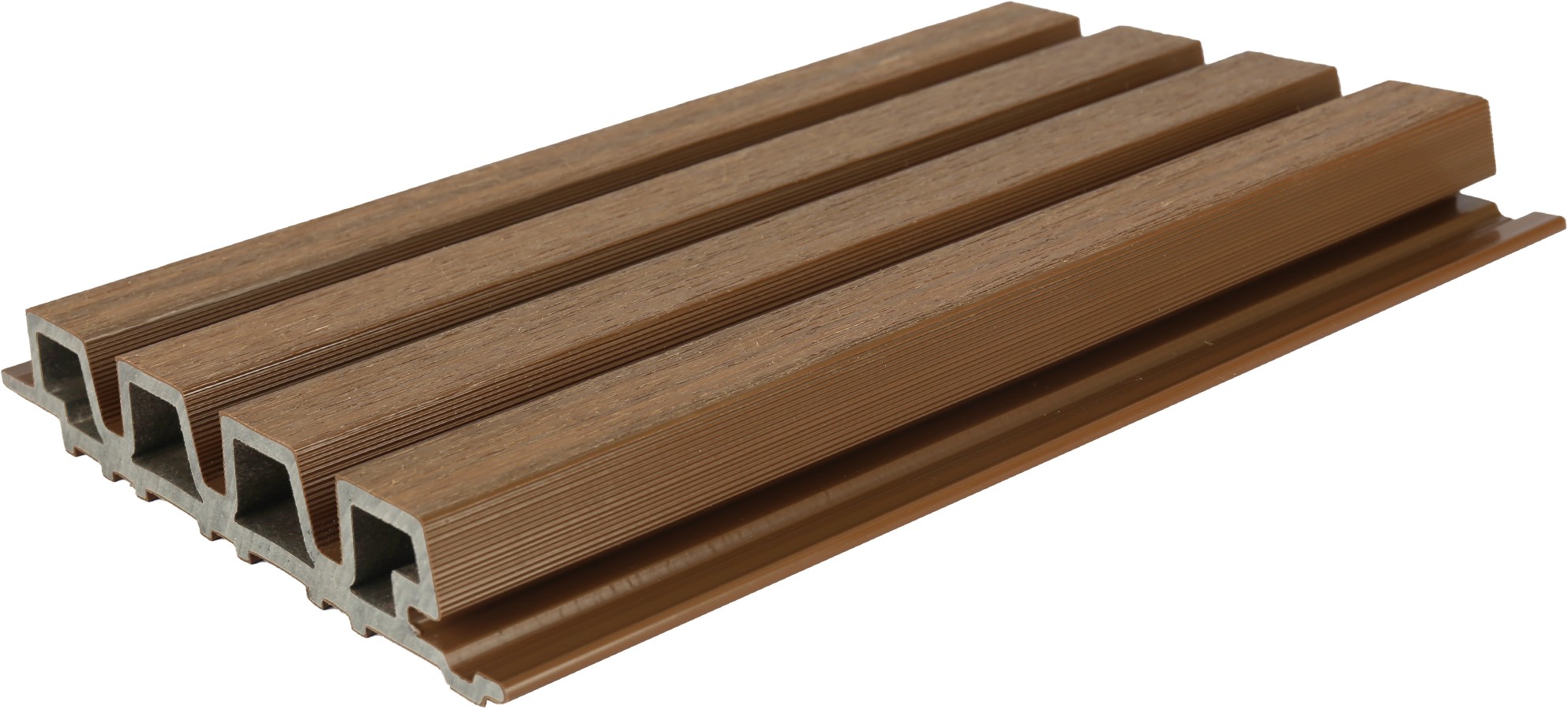 NewTechWood composiet co-extrusie wand bekleding rhombus profiel 3,3x21,5x390cm Teak