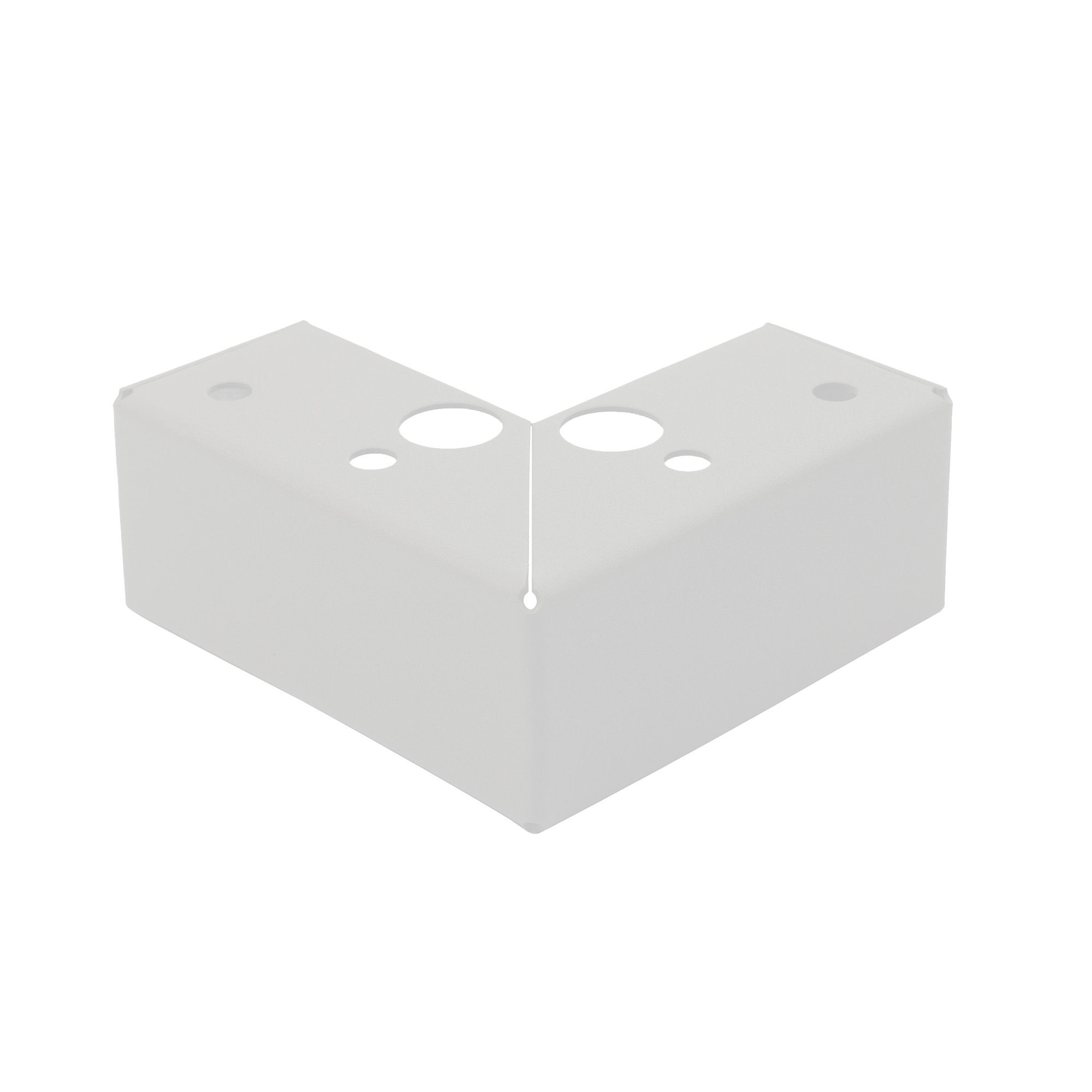 Potenset 5cm hoog Wit TBV GL Bloembakken (Incl bevestigingsmateriaal)