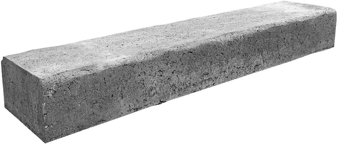 Retro Betonbiels 100x20x12cm Grijs