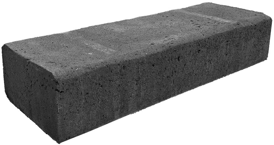 Retro Betonbiels 60x20x12cm Zwart