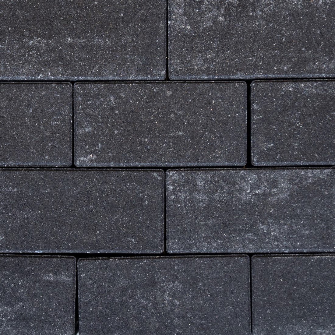 Sierbetonklinker Drive 21x10,5x8cm Night Zwart/Grijs