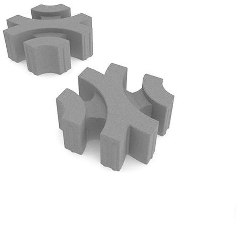 Virage 30x30x12cm Grey