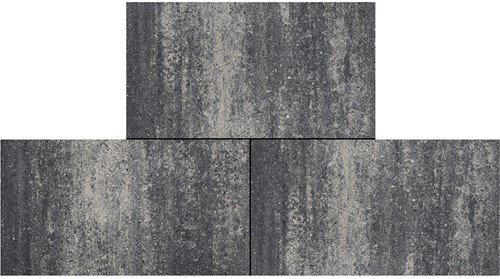 Cottage stones 40x80x4cm somerset grijs/zwart