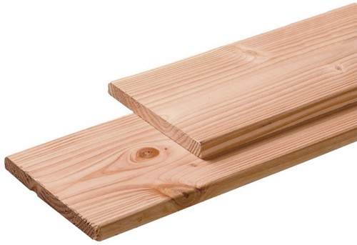 Gardenlux douglas plank geschaafde/fijnbezaagde 2,8x24,5x400cm onbehandeld
