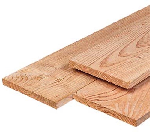 Gardenlux douglas plank fijnbezaagd 2,2x20x300cm onbehandeld