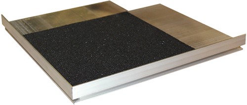 Randoplossing buitenhoek incl. rubberpad t.b.v. verstelbare tegeldrager (27 t/m 470mm)