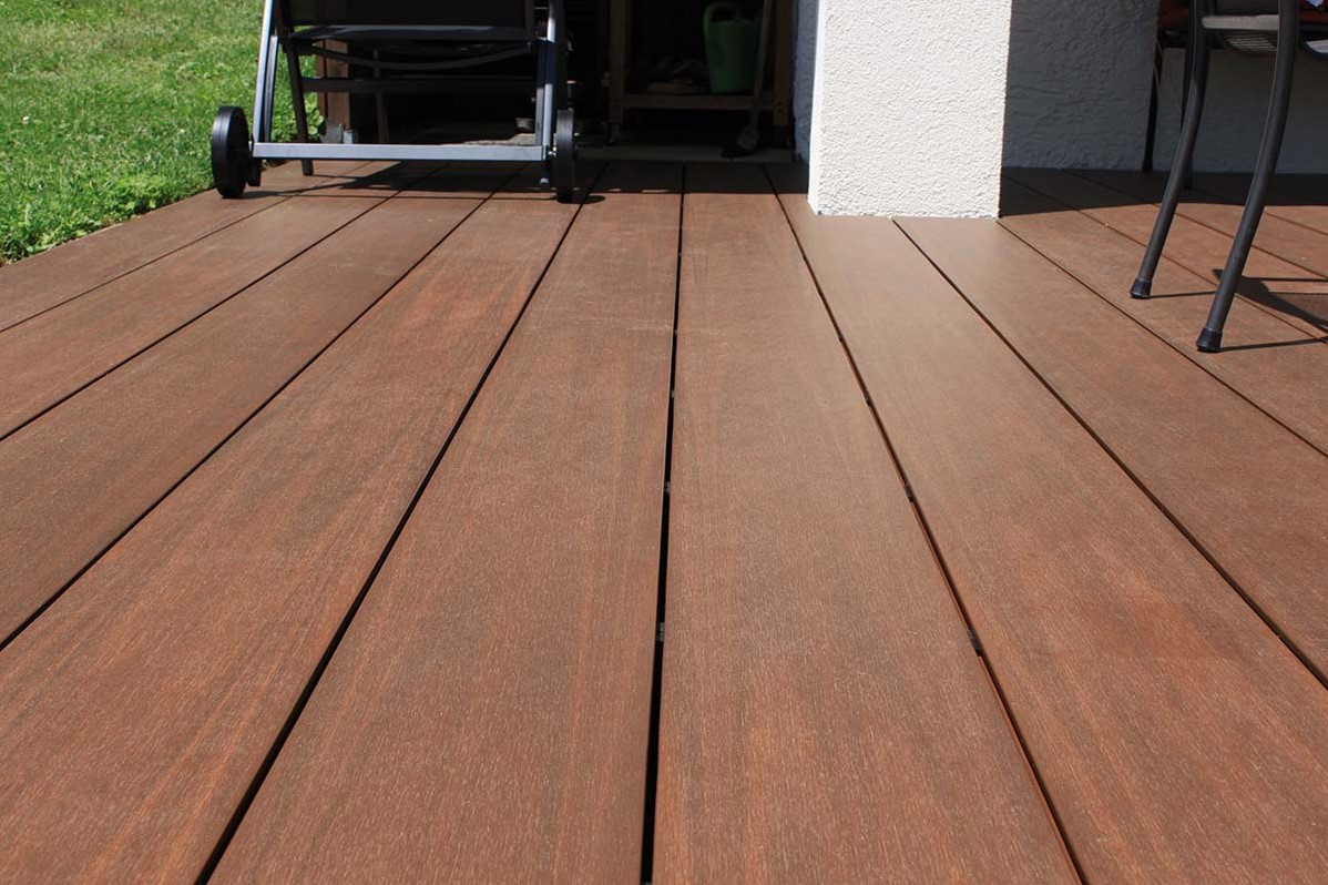 Beperkt zonlicht Vergelijkbaar Gardendecking composiet vlonderplank 2,3x13,8x300cm brown wood TEBI